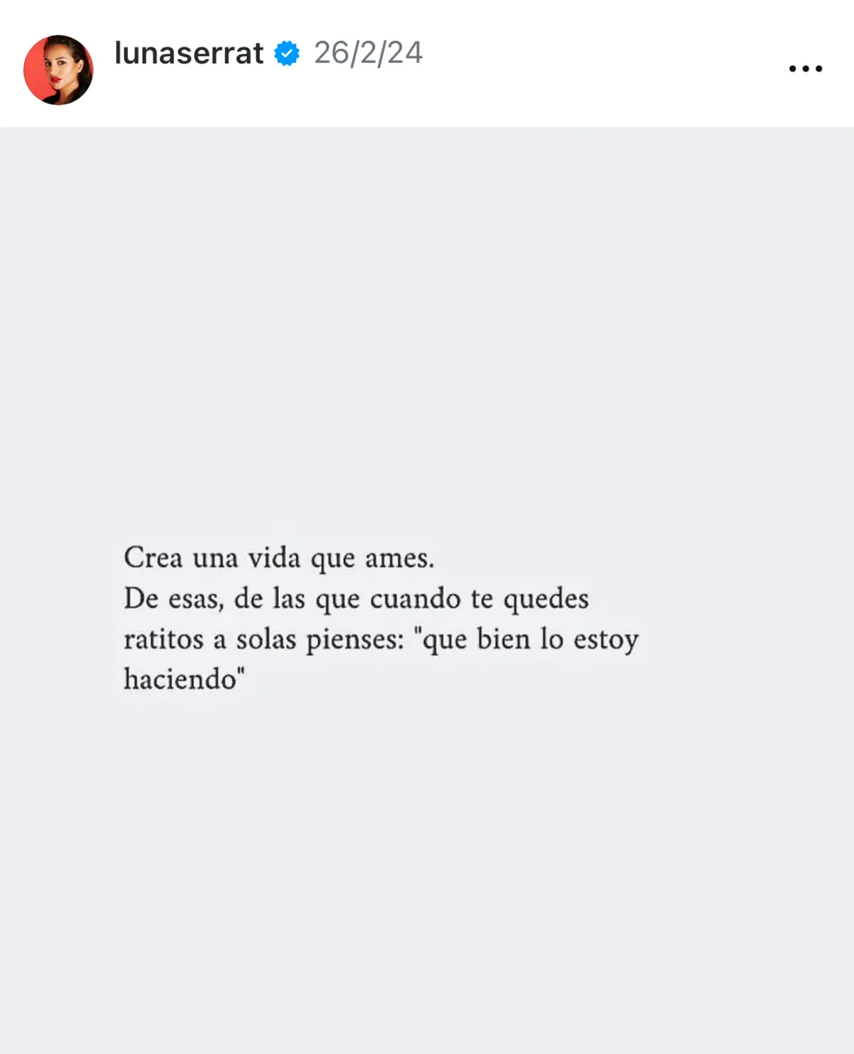 Redes sociales de Luna Serrat