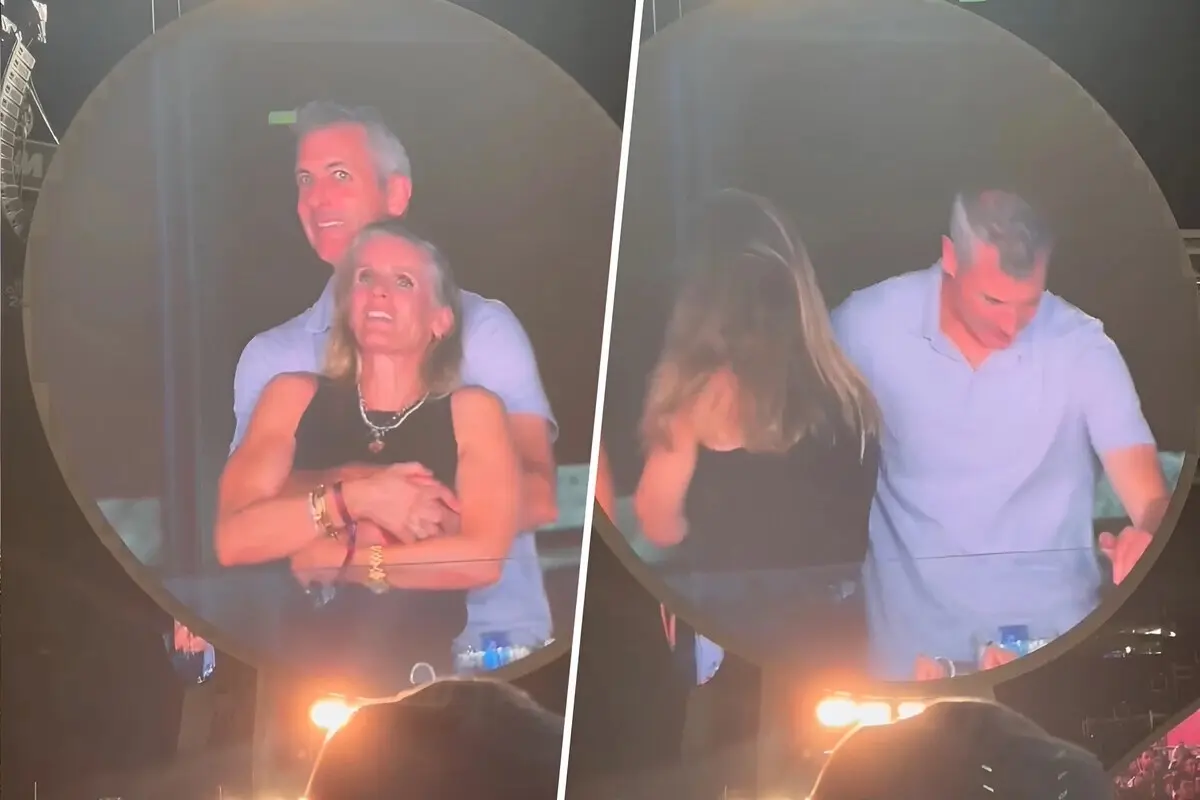 Kiss cam Coldplay