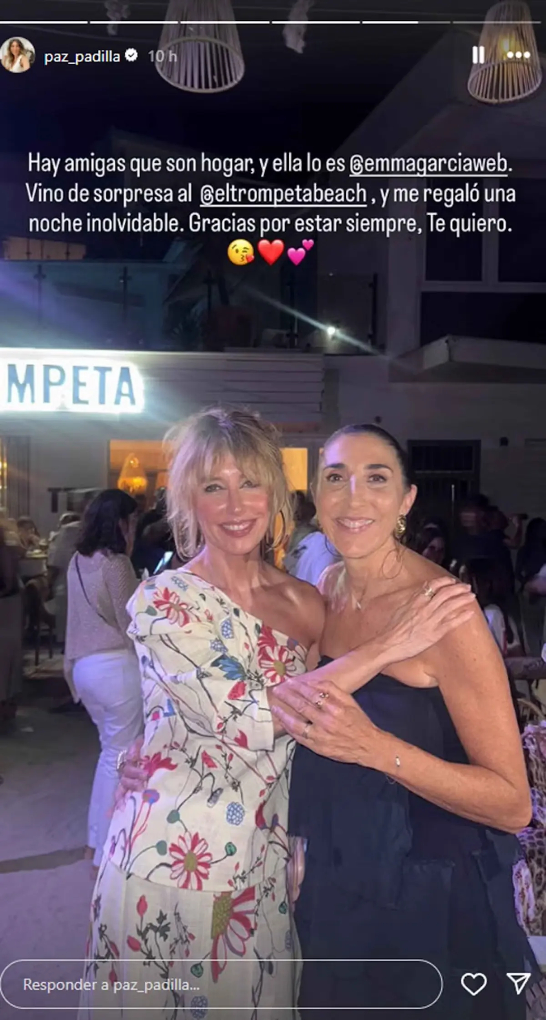 Paz Padilla y Emma García foto redes sociales