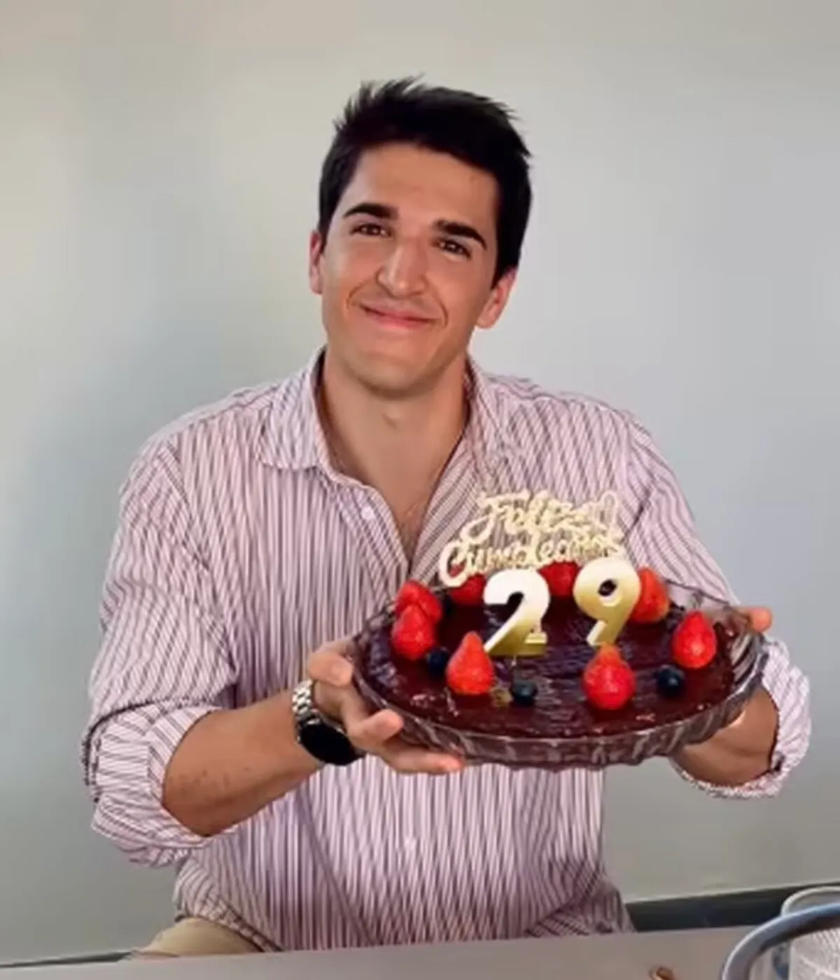 Javier García-Oregón en las redes sociales de Paloma Lago