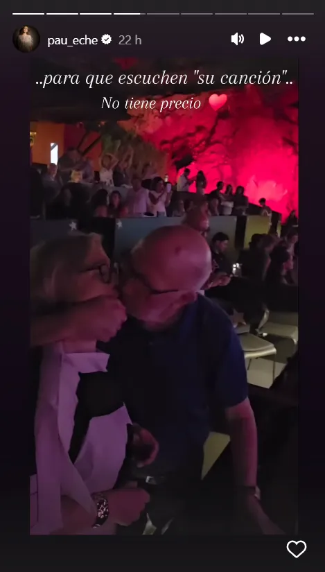 Los padres de Paula Echevarría se besan en el concierto de Tom Jones