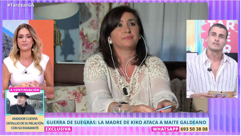 Carmina, madre de Kiko Jiménez, en el programa 'TardeAR'.