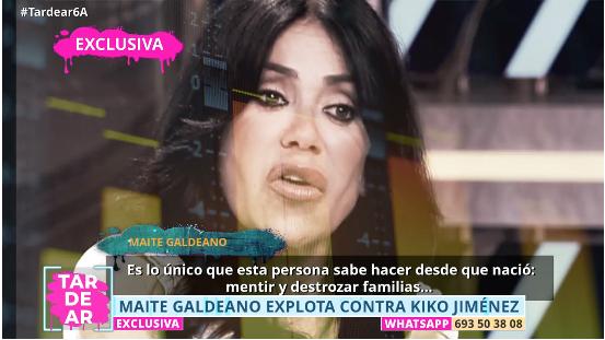Maite Galdeano también ha intervenido en el programa 'TardeAR'