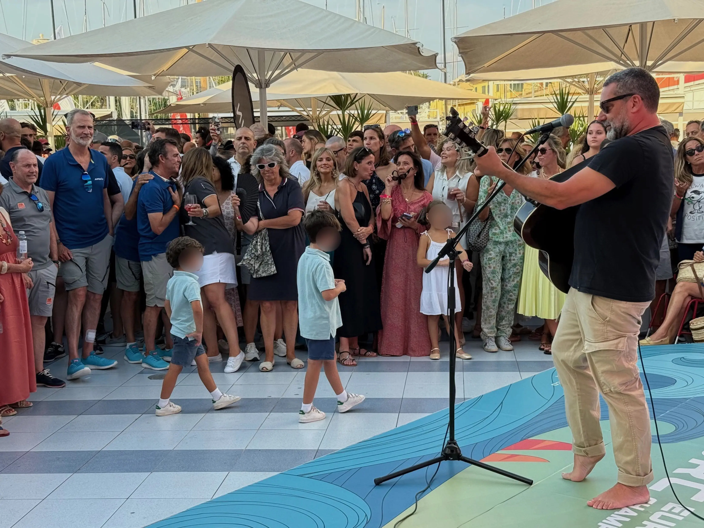 El Rey Felipe durante el concierto de Jaume Anglada el pasado 1 de agosto de 2025 en Palma de Mallorca