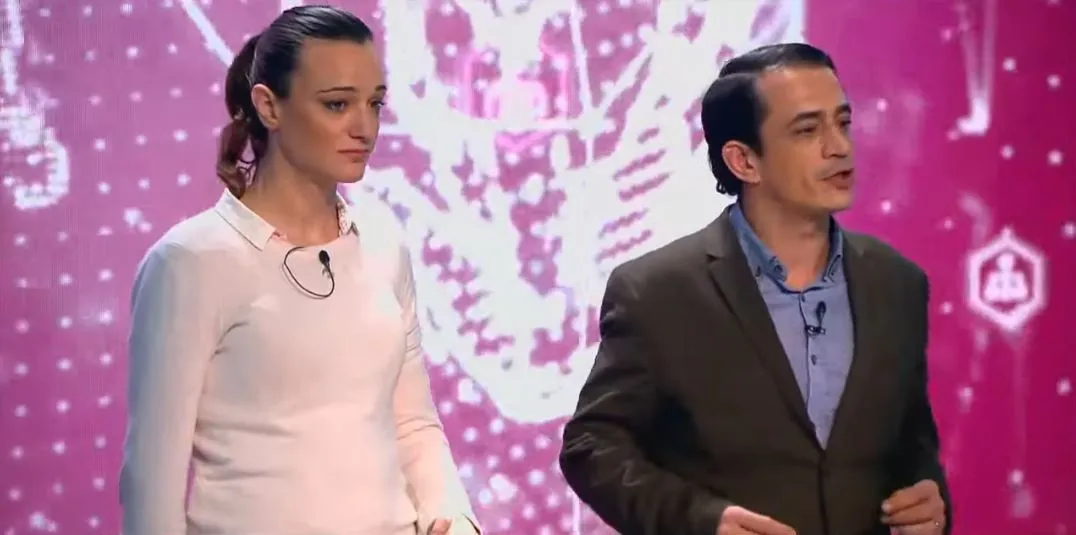 Simón Pérez y Silvia Charro en el programa de Risto Mejide.