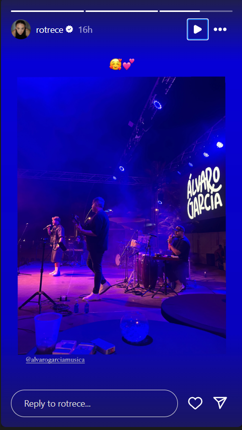 Rocío Flores ha asistido a los conciertos del novio de Gloria Camila.