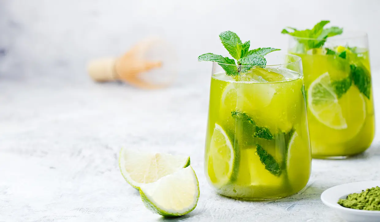 Té verde con hierbabuena