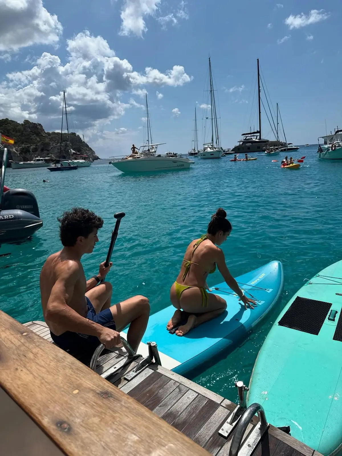 Marc Márquez y su novia paddle surf