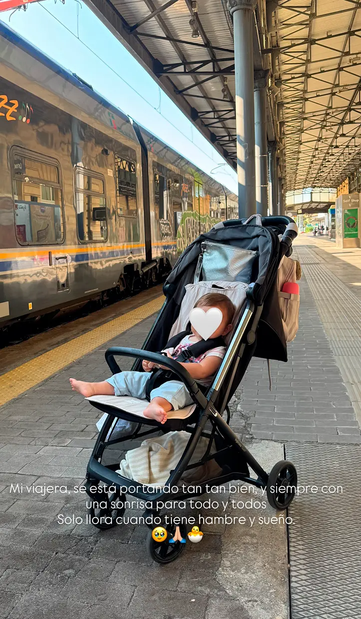 Anabel Pantoja de vacaciones en familia.