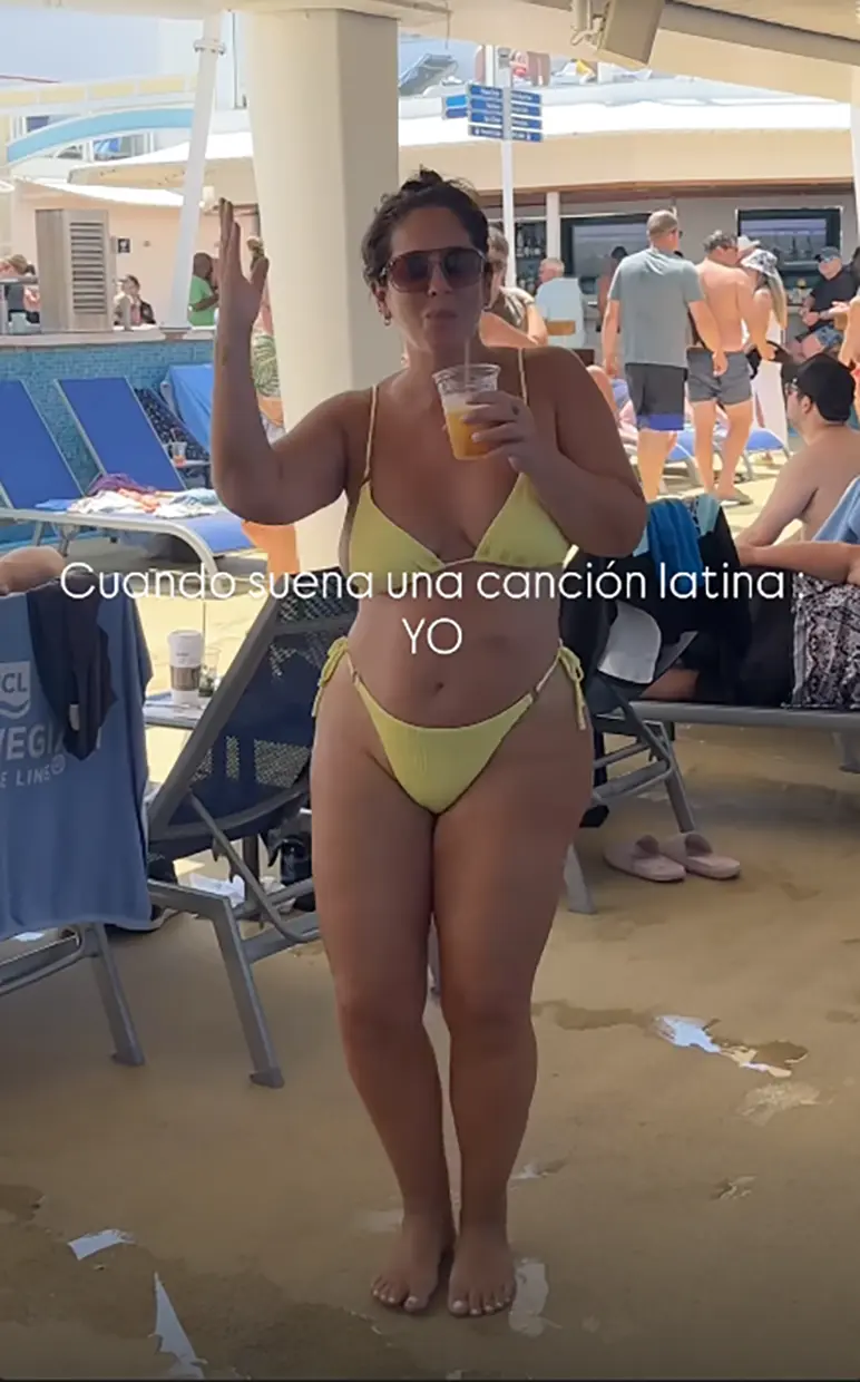 Anabel Pantoja de vacaciones en familia.