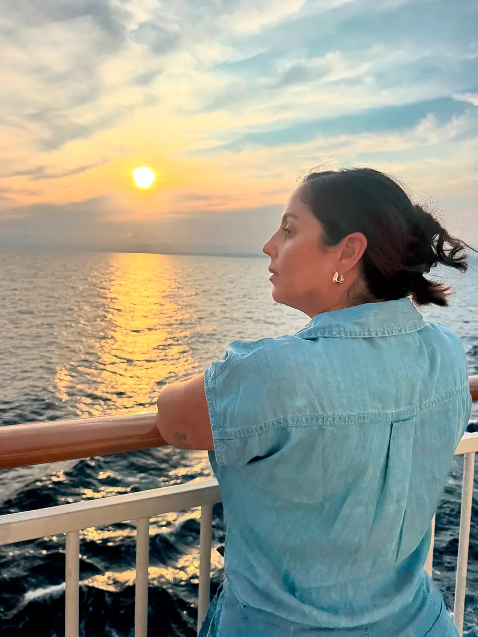 Anabel Pantoja de vacaciones en familia.