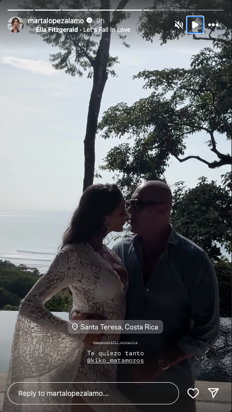 Kiko Matamoros y Marta López Álamo en sus vacaciones en Costa Rica.