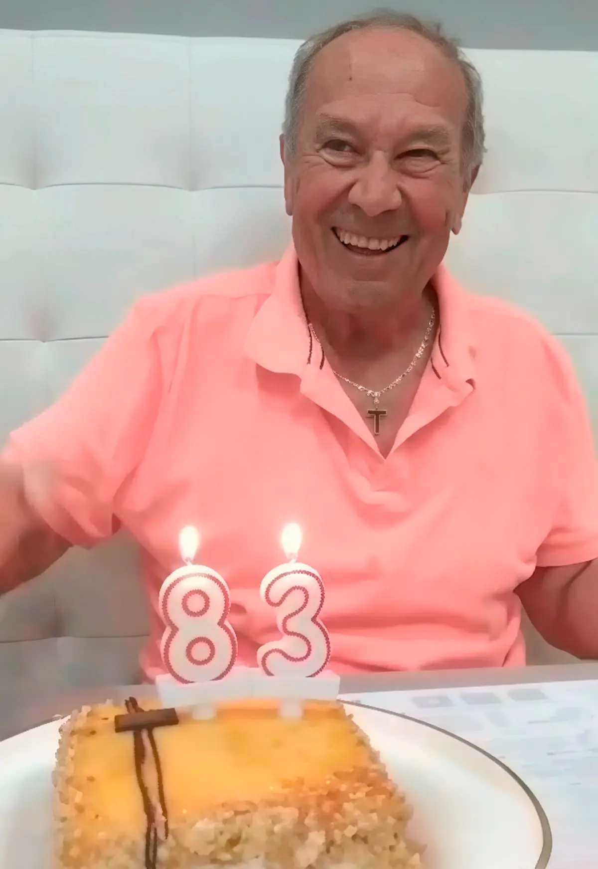 Hermano de Karina en su cumpleaños