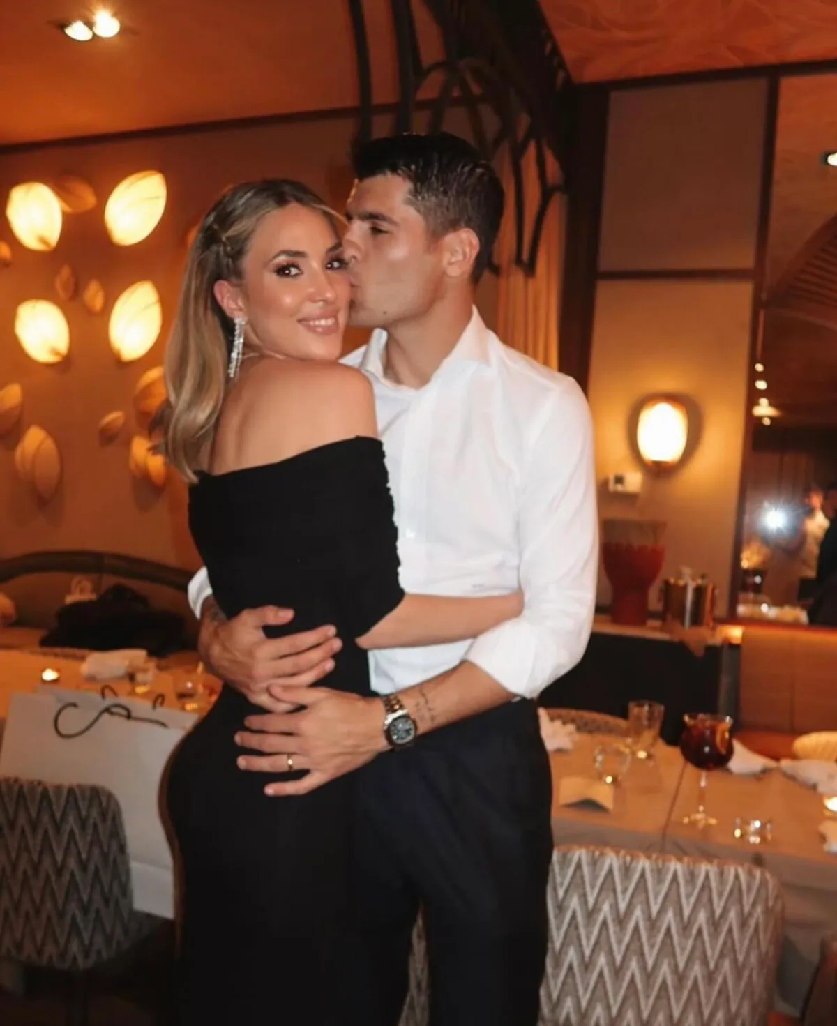 Álvaro Morata y Alice Campello