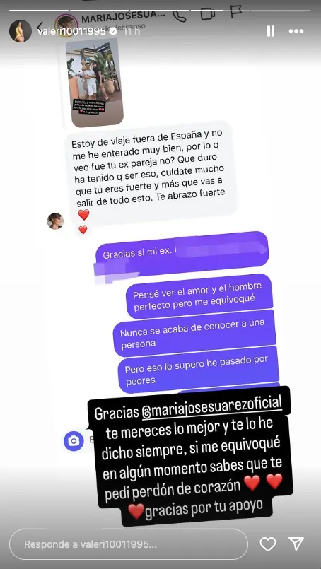 Valeri Cuéllar y Maria José Suárez.