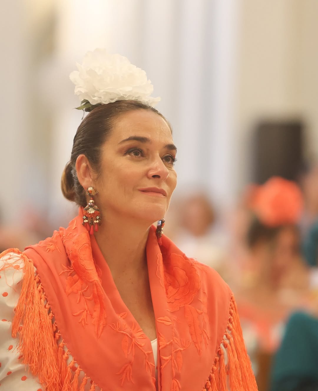 Toñi Moreno y su hija Lola, guapísimas vestidas iguales con traje de flamenca