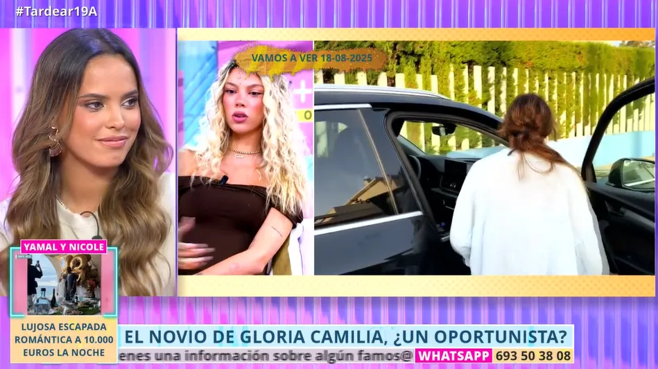 Gloria Camila en TardeAR escucha las declaraciones de Alejandra Rubio sobre su novio, Álvaro García