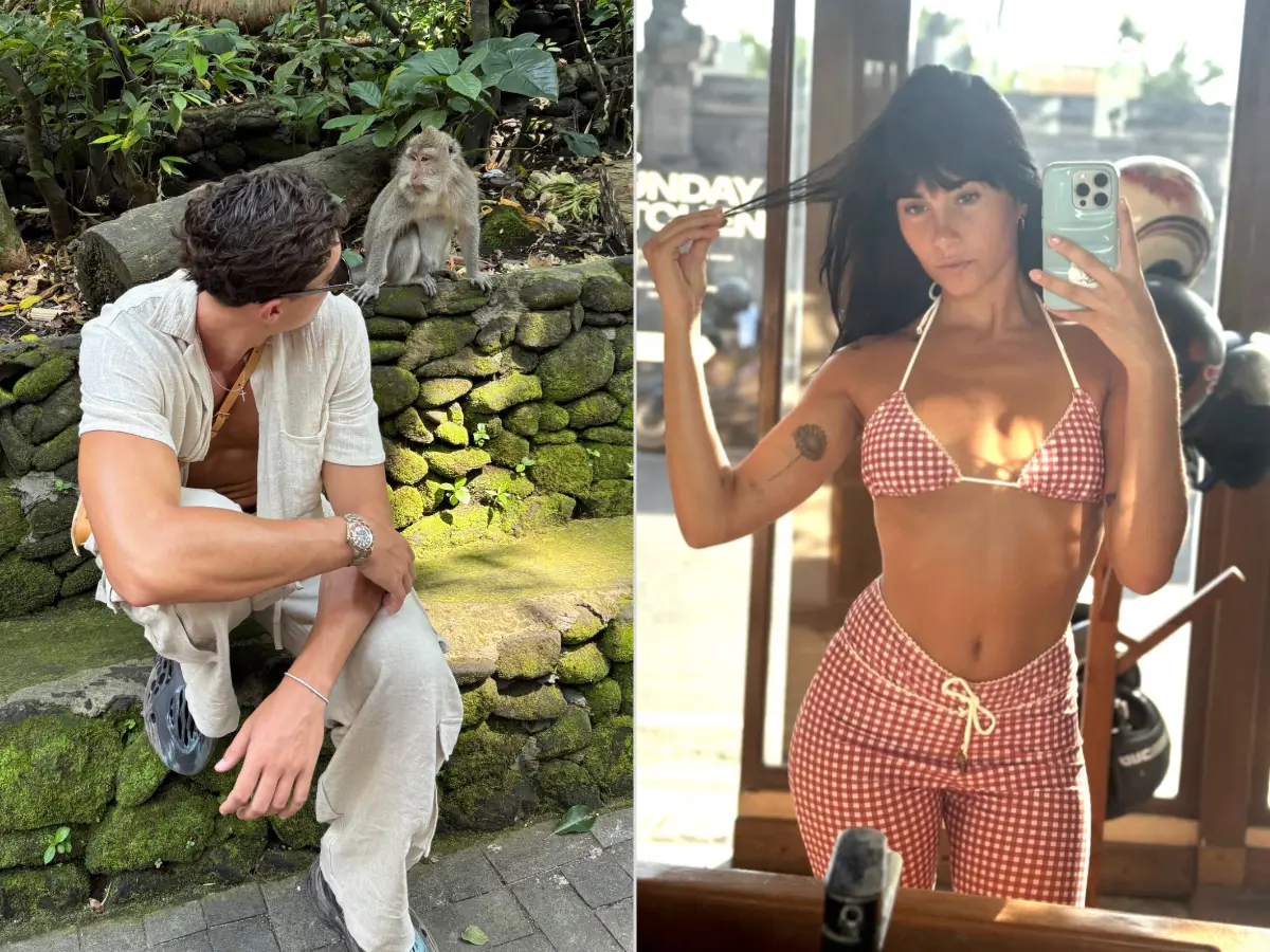 Plex y Aitana en Bali