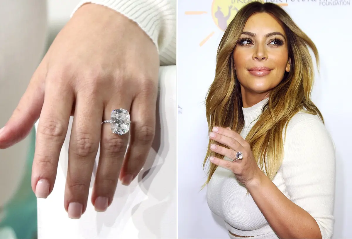 Kim Kardashian anillo diamante