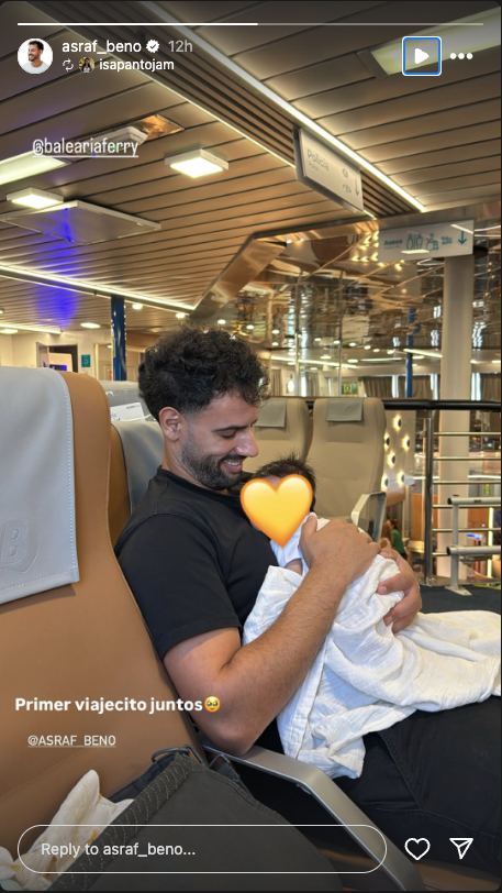 Isa Pantoja y Asraf Beno disfrutan de su primer viaje con su hijo Cairo en Marruecos