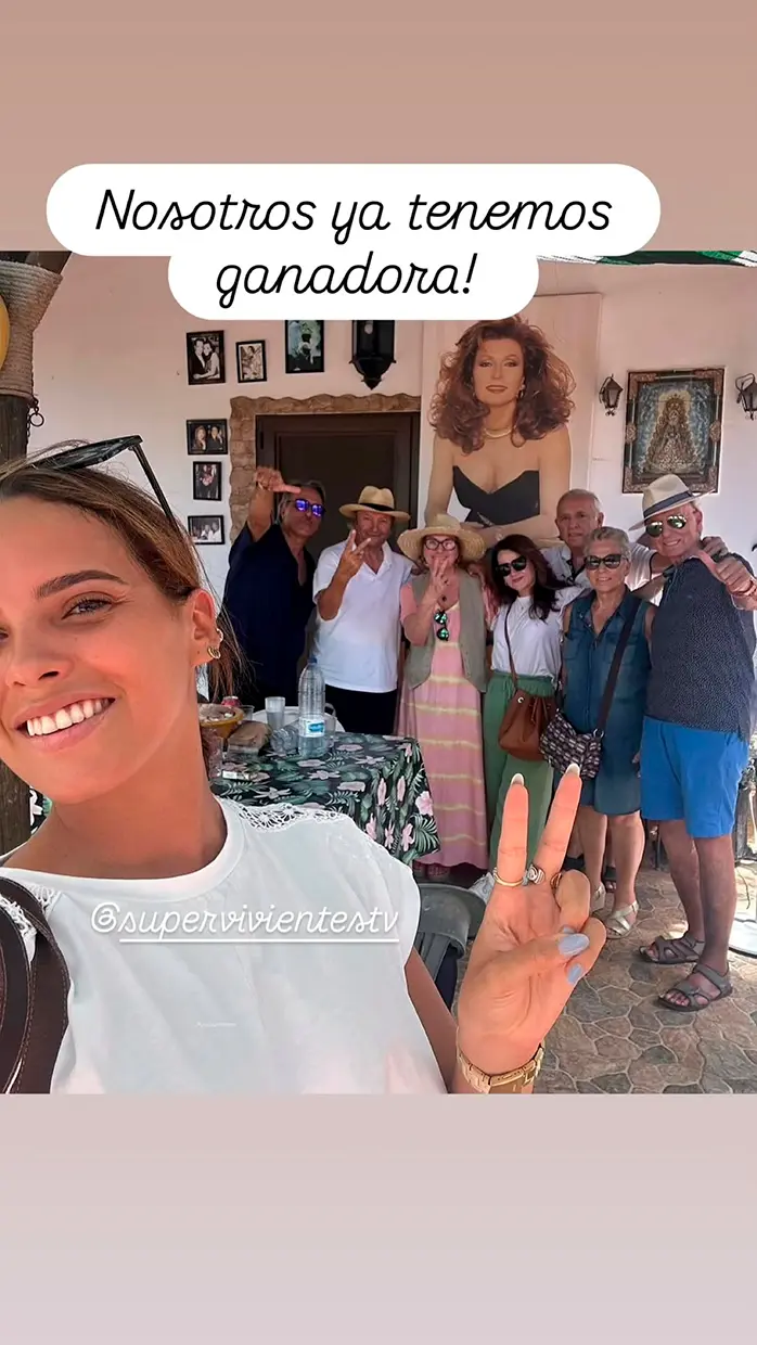 Gloria Camila con su familia.