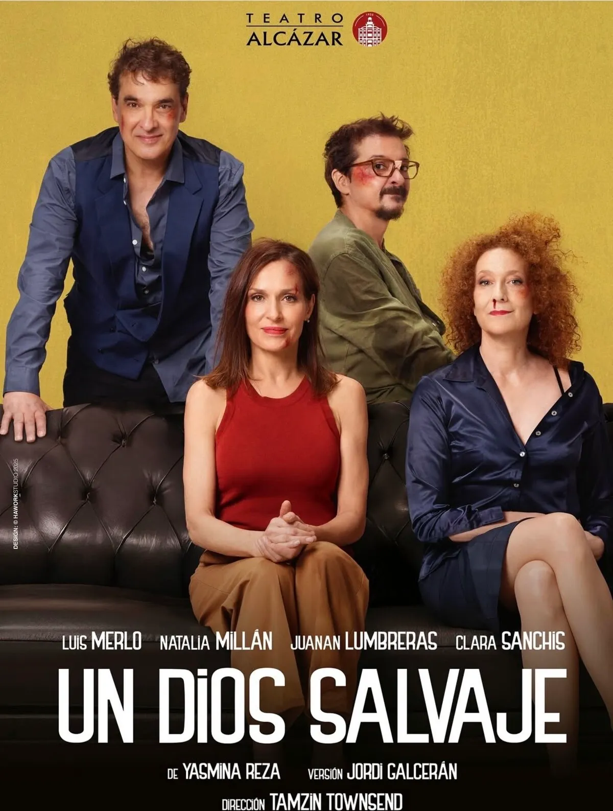 Cartel de la obra de teatro 'Un Dios Salvaje'