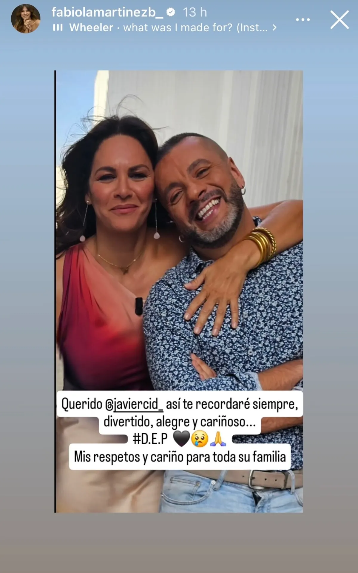 Redes sociales de Fabiola Martínez