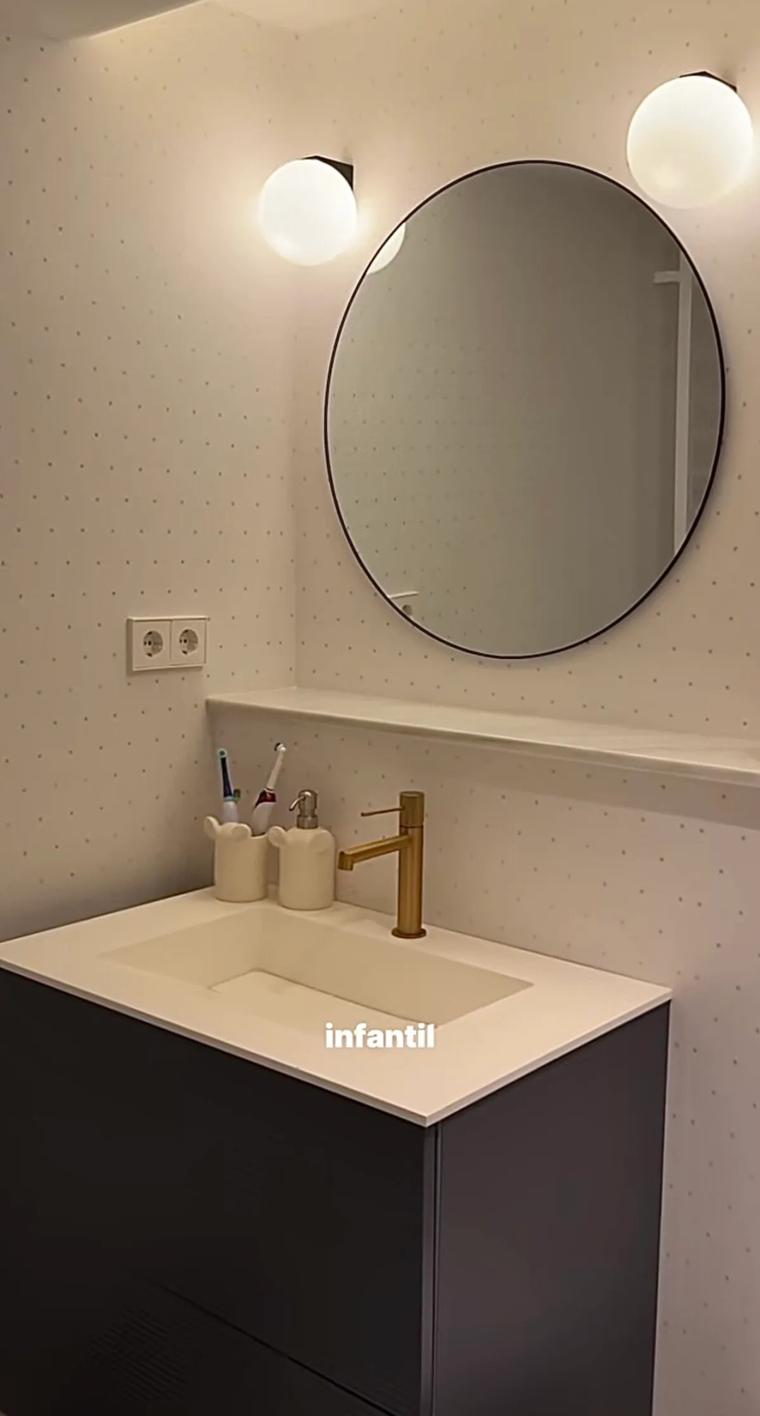 Baño infantil de Martín