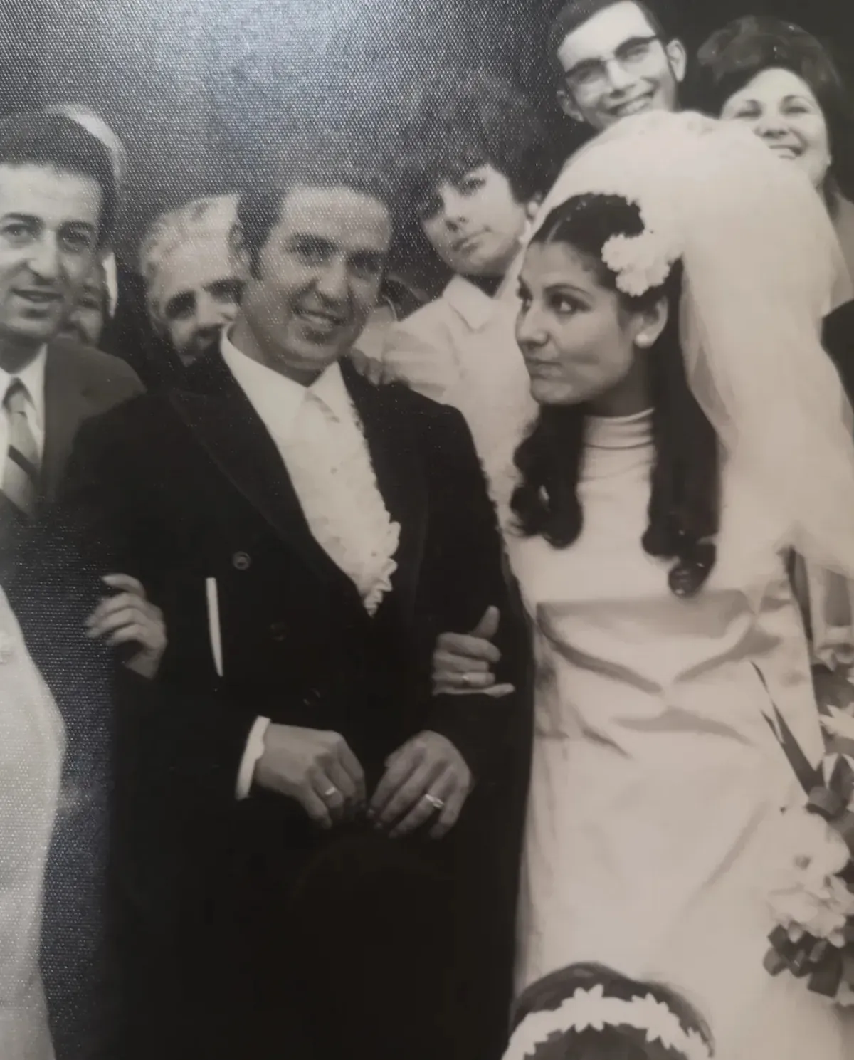 Aurelio García con su mujer