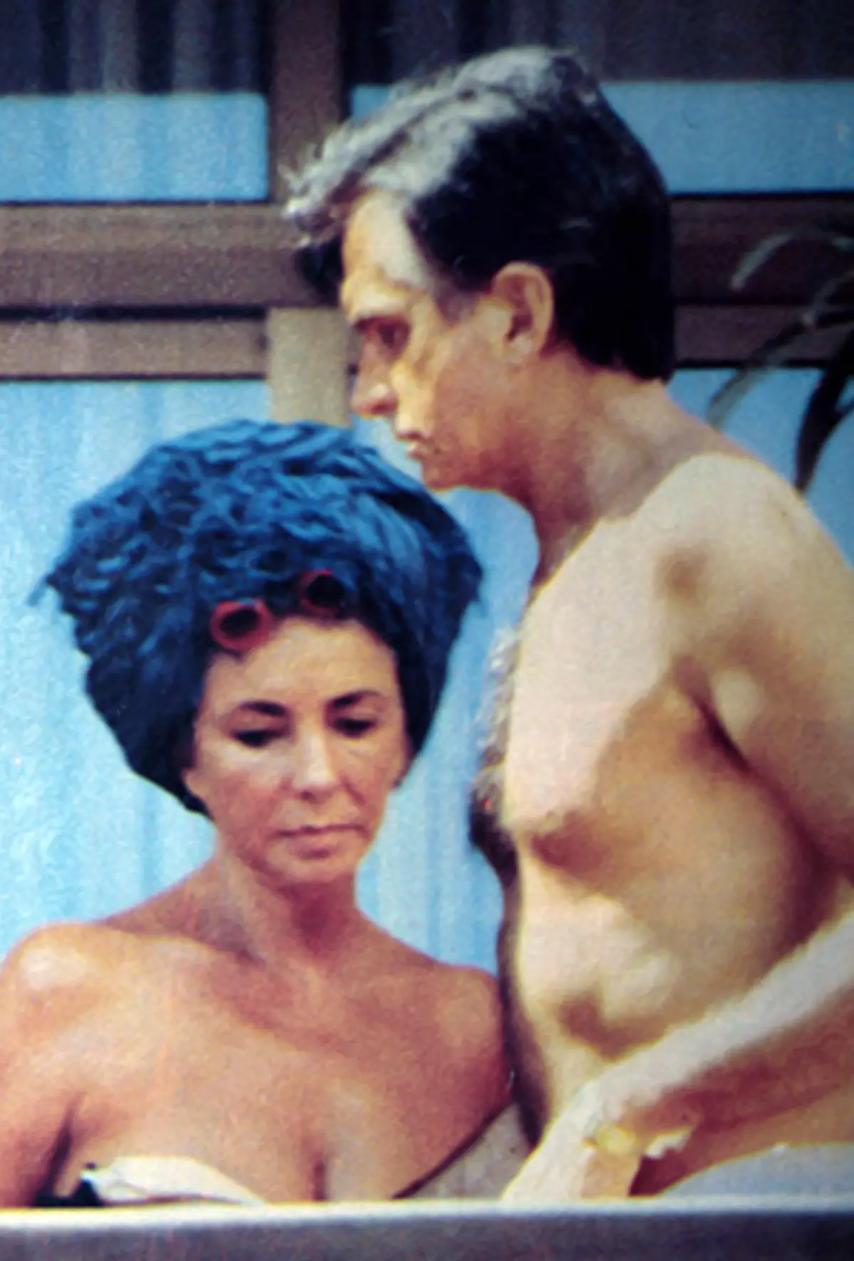 Elisabeth Taylor y George Hamilton