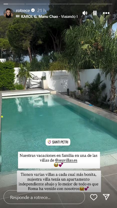 Rocío Flores muestra su villa en Sancti Petri.