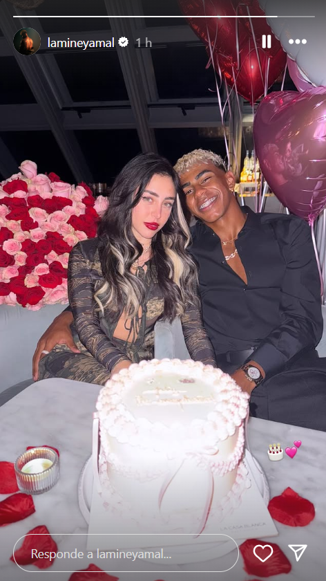 Lamine Yamal y Nicki Nicole.