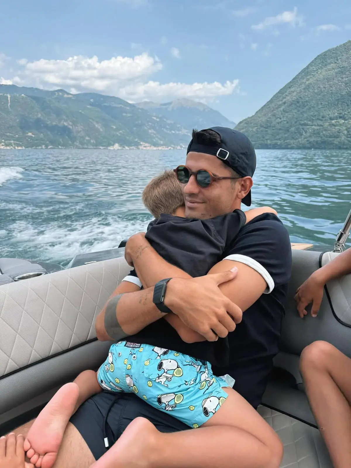 Álvaro Morata con su hijo 2