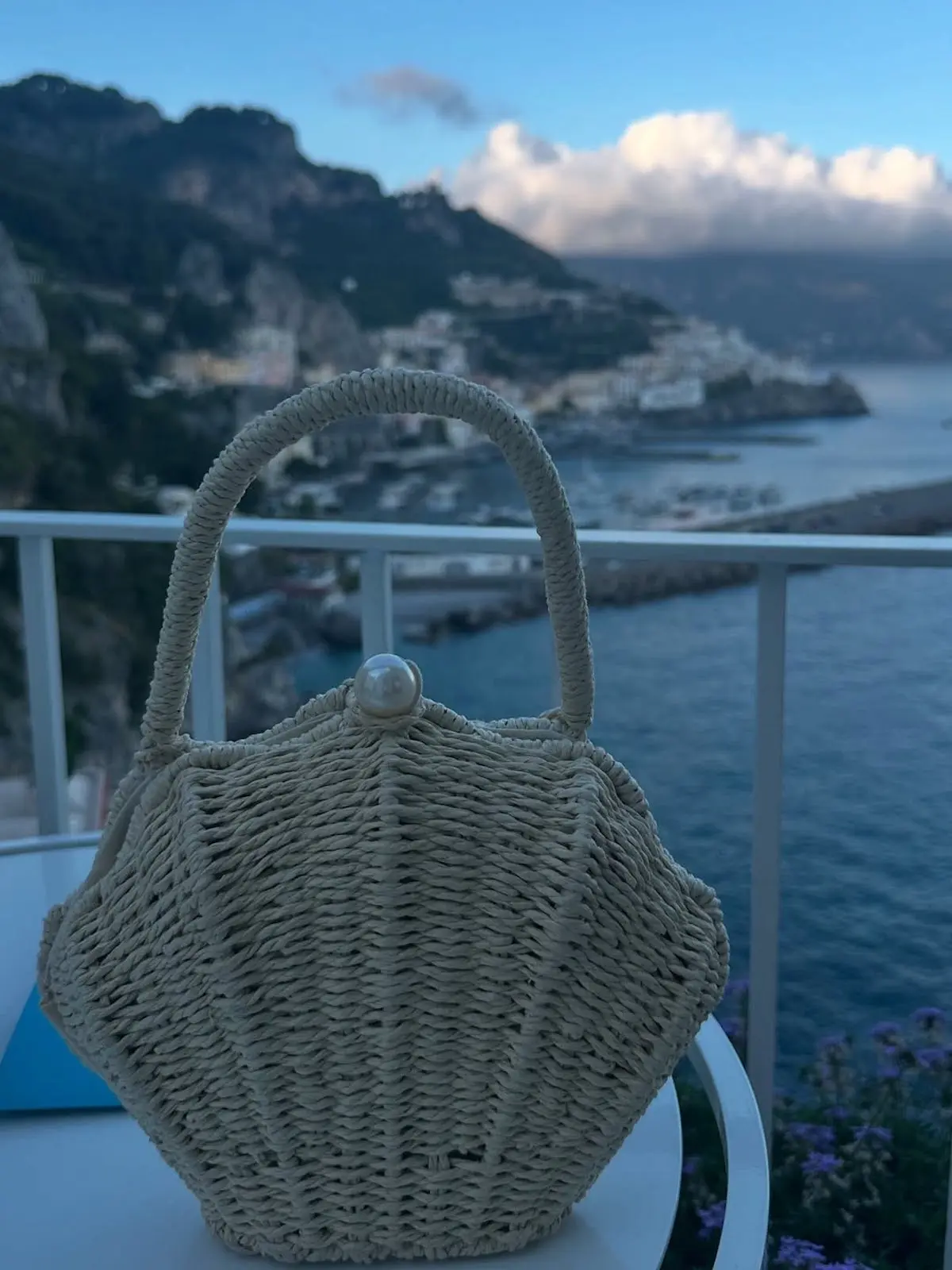 Bolso Mar Flores Costa Amalfitana