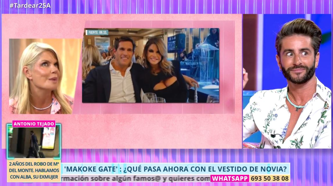 Pelayo Díaz habla de los vestidos de novia de Makoke.
