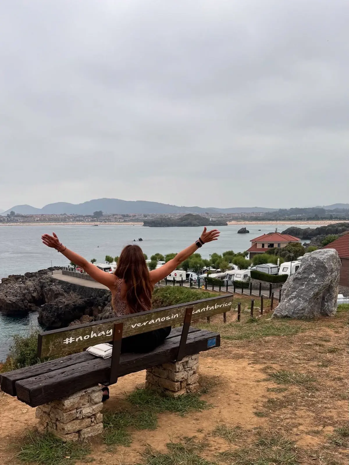 Nerea Garmendia feliz en sus vacaciones