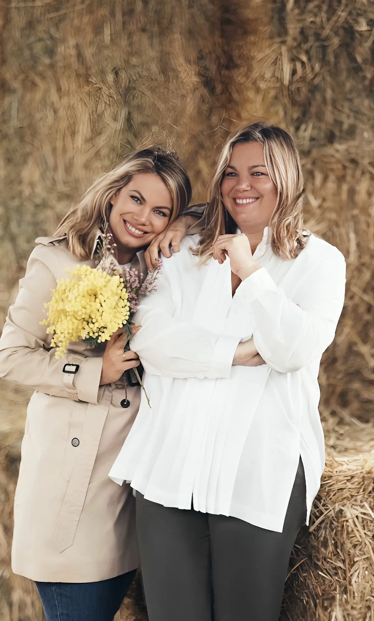 Carla Goyanes con su hermana