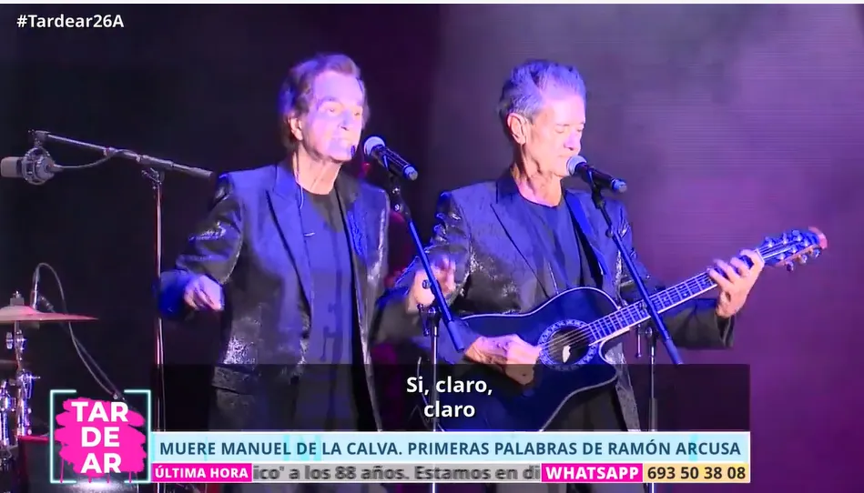 Ramón Arcusa en su conexión en directo con TardeAR tras la muerte de su compañero Manolo de la Calva