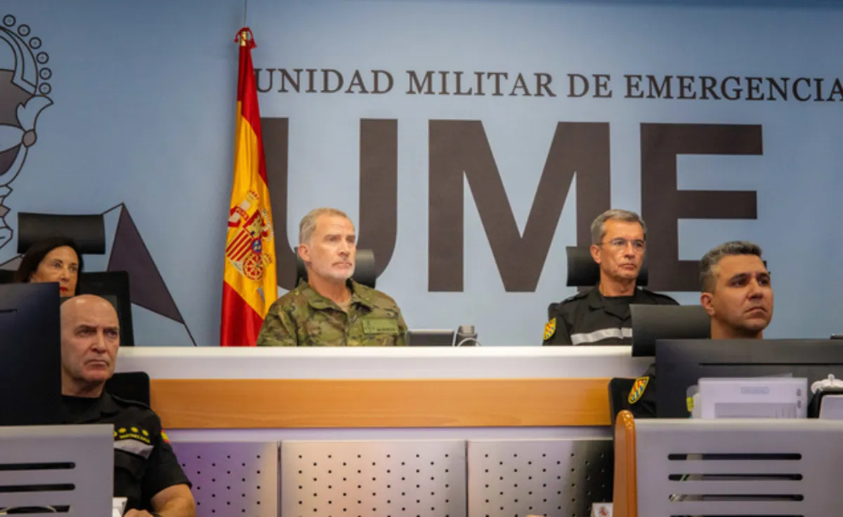 Felipe VI visita a las zonas afectadas por los incendios en Castilla y León