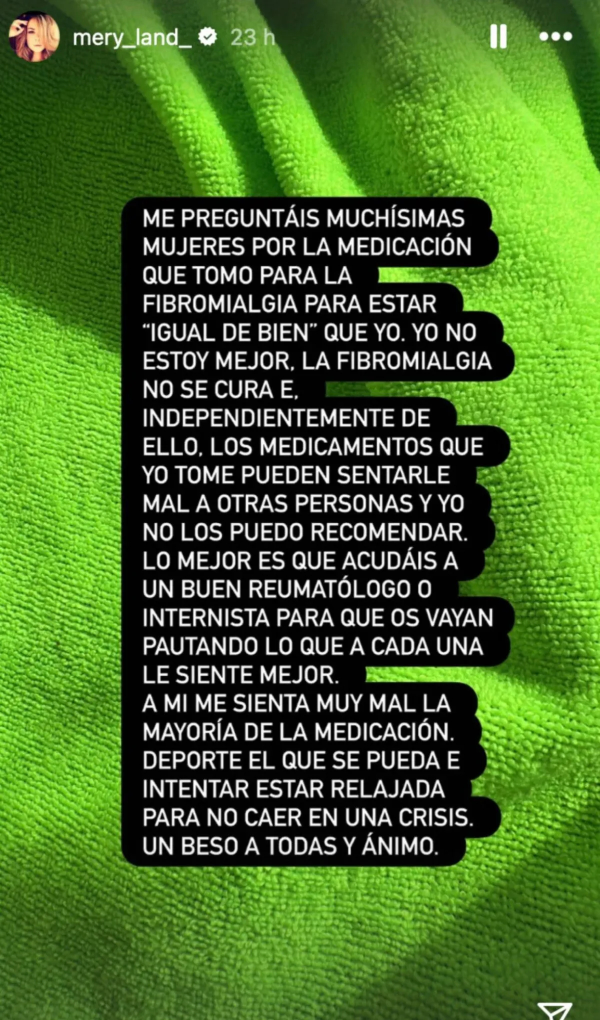 Redes sociales de María José Campanario