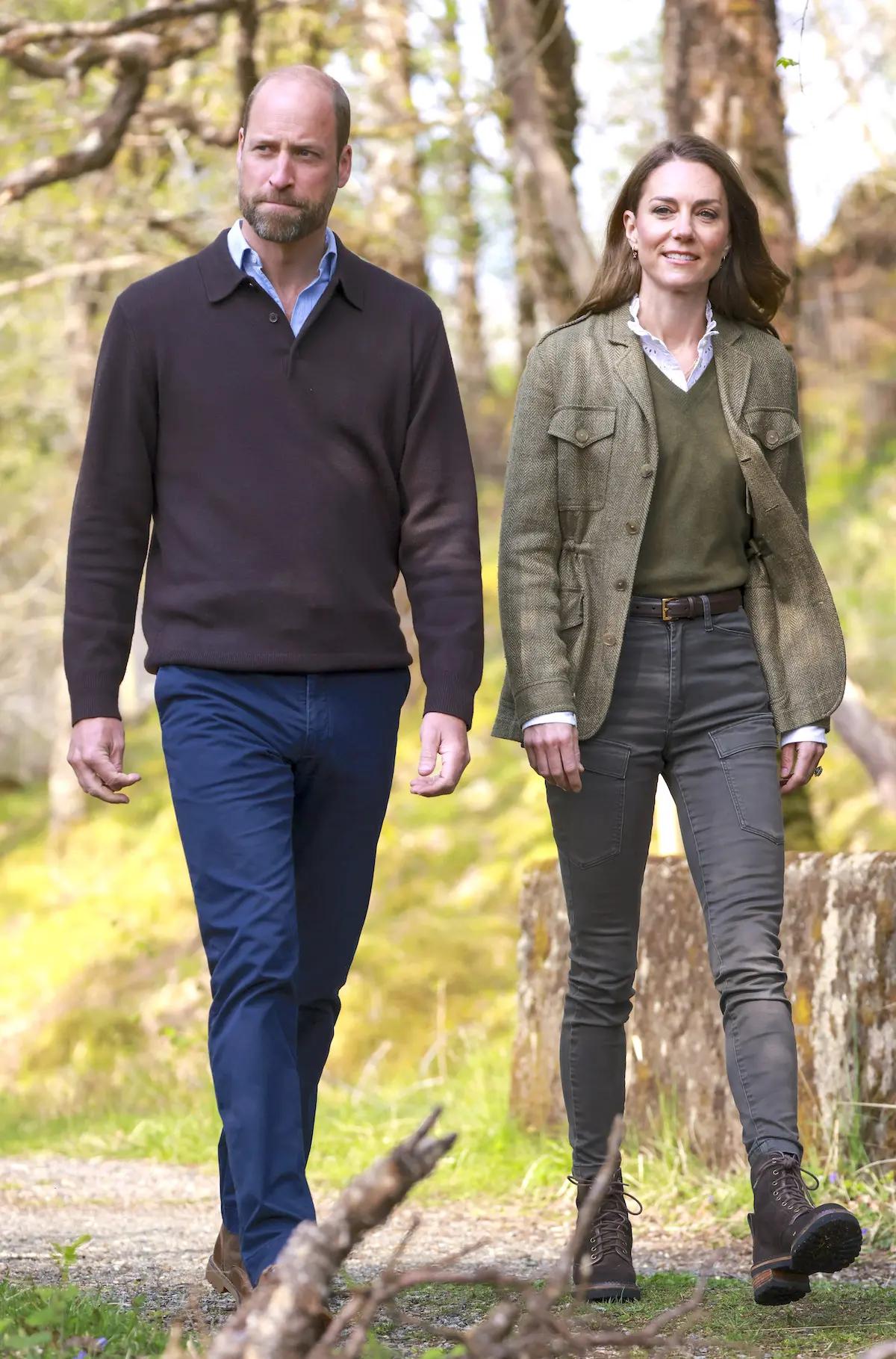 Guillermo y Kate paseando