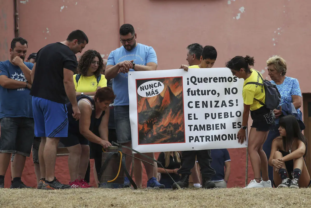Familias afectadas por los incendios