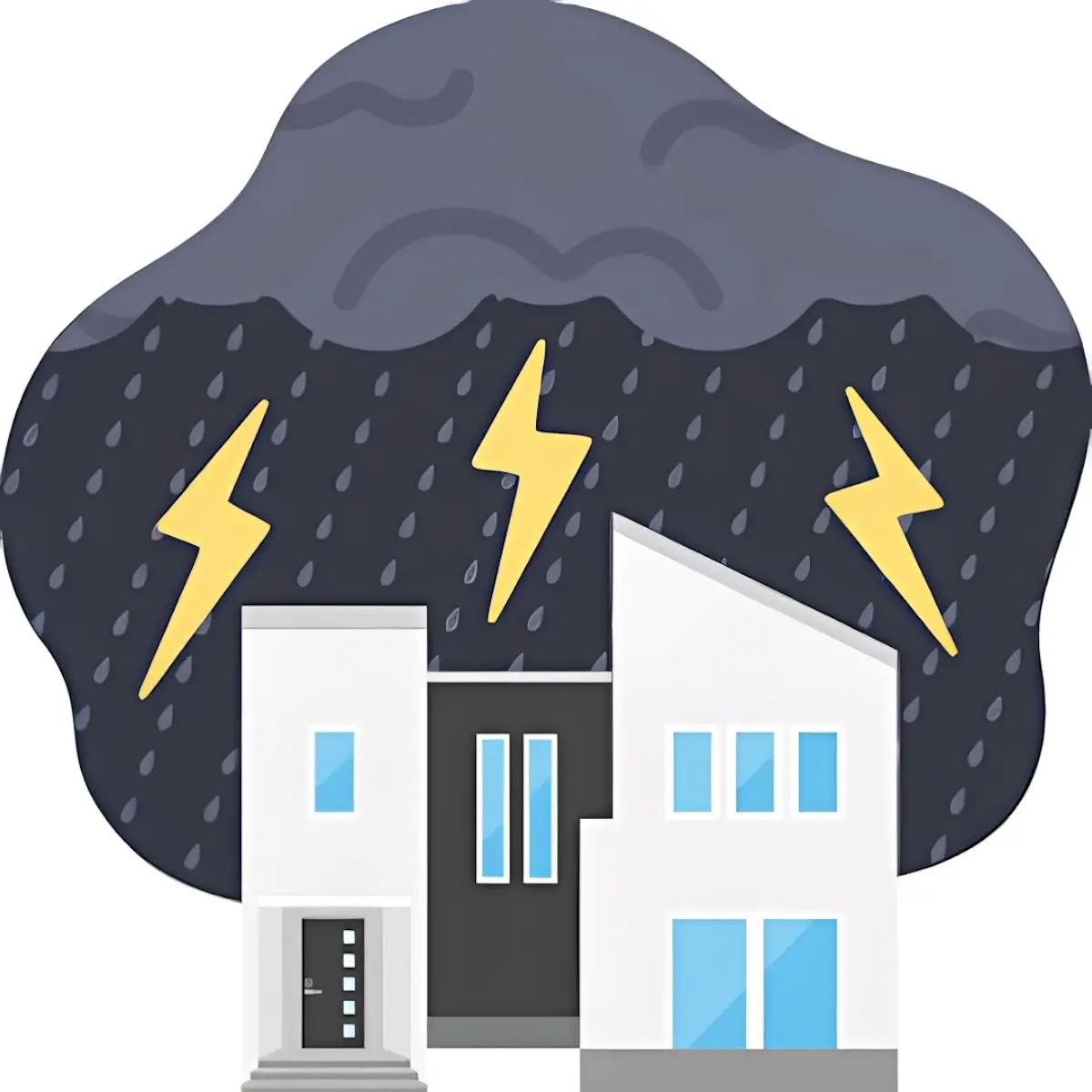 Edificio Tormenta eléctrica