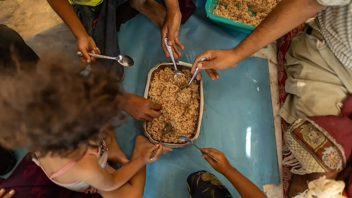 Comida para ayudar a la gente de Gaza