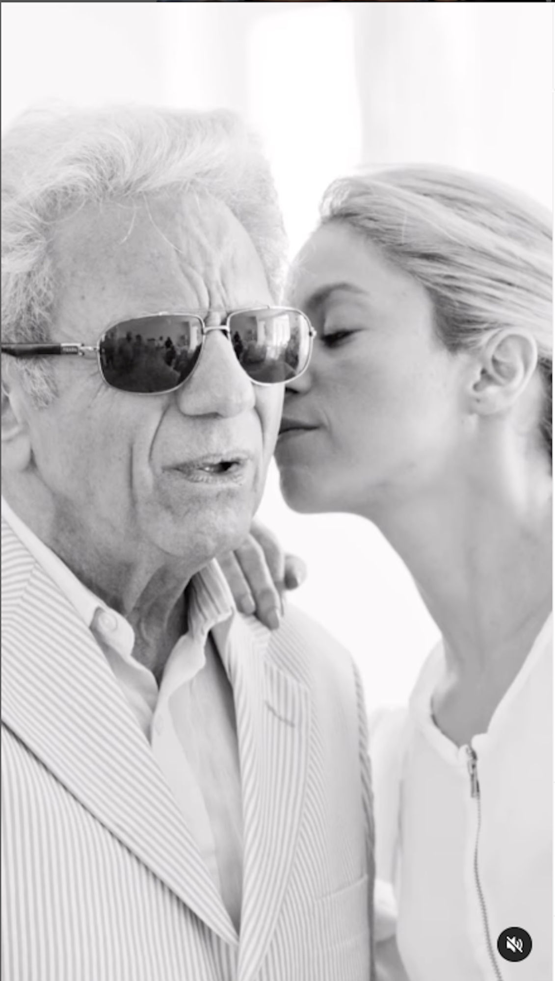 Shakira con su padre