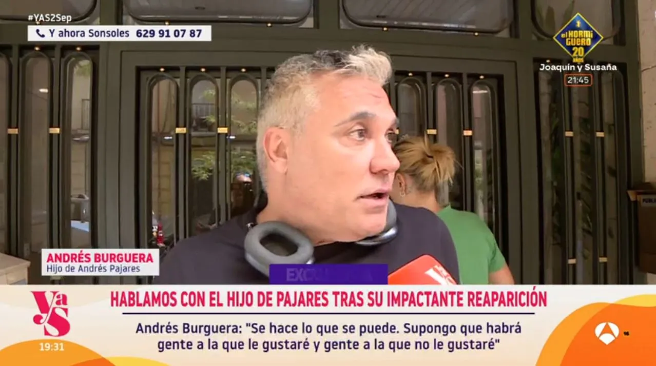 Andrés Burguera, hijo de Andrés Pajares, en 'Y ahora, Sonsoles'.