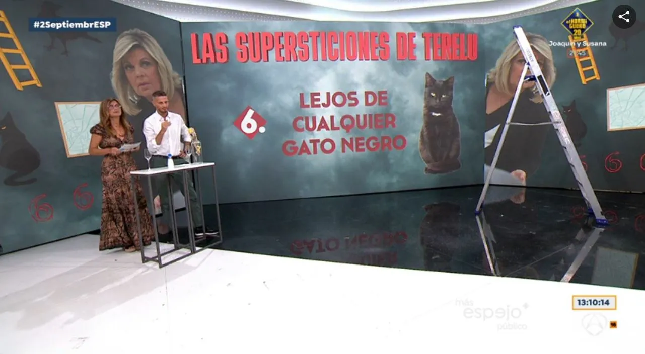 Las manías y supersticiones de Terelu, en 'Espejo público'.