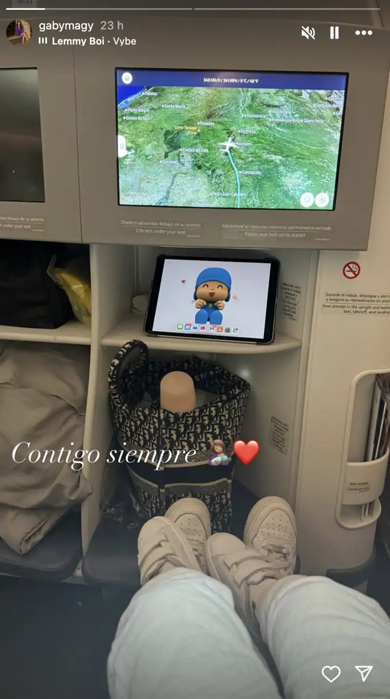 Gabriella Guillen vacaciones con su hijo en Paraguay