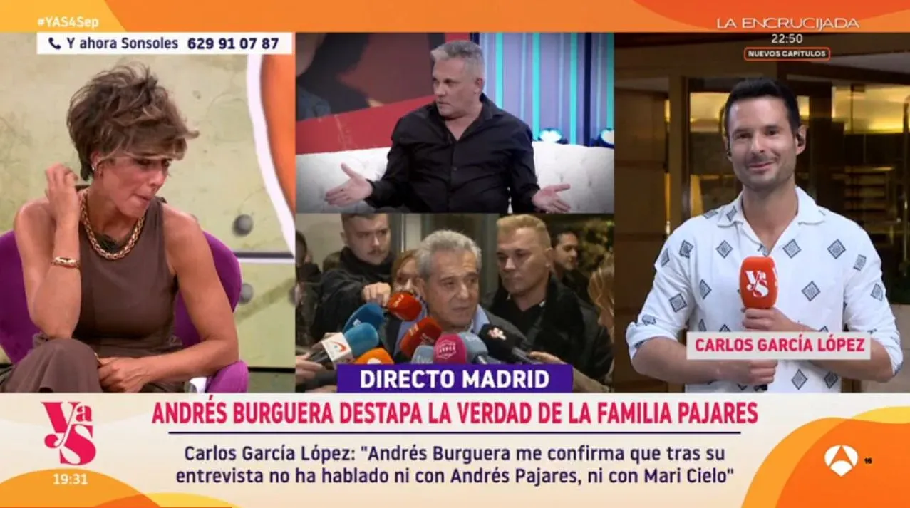 'Y ahora, Sonsoles' desde casa de Andrés Pajares.