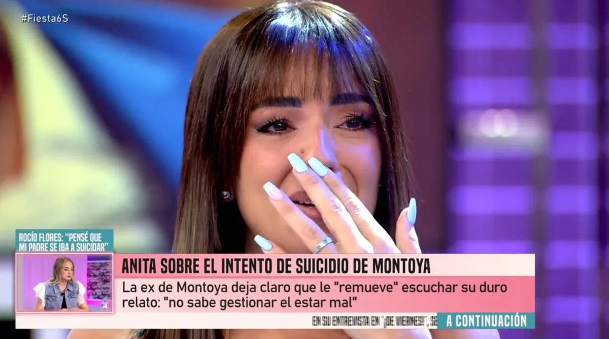 Anita Williams, muy afectada en el programa de 'Fiesta'